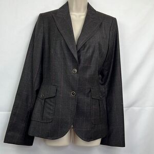 Banana Republic Brown and pink wool blazer NWOT size 12